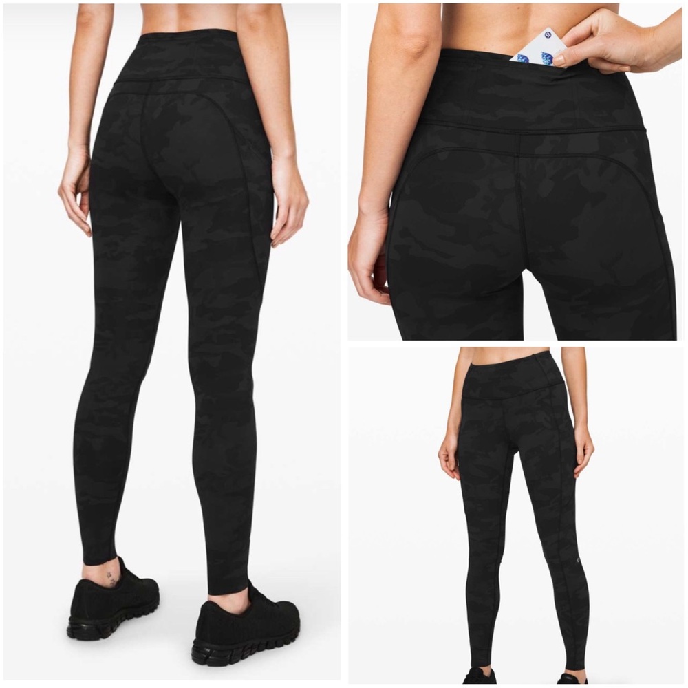 🍋 Lululemon Fast and Free Tight 28” *Non-Reflective* in Incognito Camo 🍋